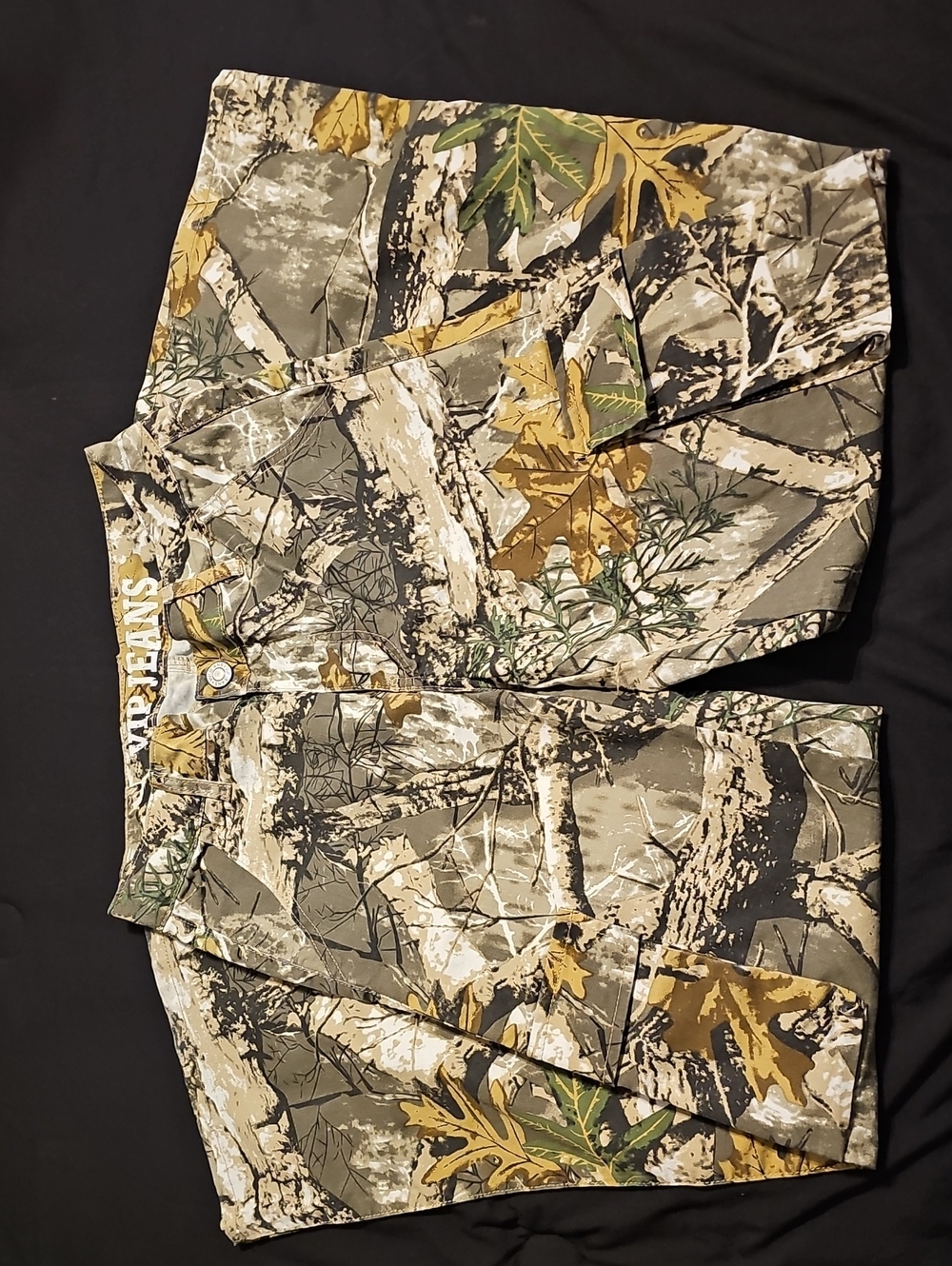 VIP Women Jeans Straight Leg Camo Print - Green, Brown, Tan
